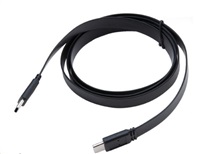AKASA - USB 3.1 typ C na typ C kabel - 1 m slim