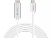 Sandberg datový kabel USB-C -&gt; HDMI, podpora 4K, délka 2m, bílá