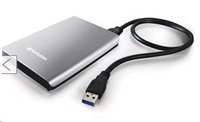 VERBATIM Externí HDD 1TB Store 'n' Go USB 3.0 , stříbrný