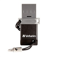 VERBATIM Dual USB Drive 64 GB - OTG/USB 2.0 for Smarphones &amp; Tablets
