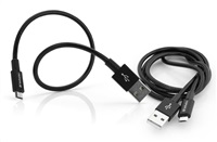 VERBATIM kabel Micro B USB Cable Sync &amp; Charge 100cm (Black) + Verbatim Micro B USB Cable Sync &amp; Charge 30cm (Black)