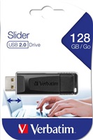 VERBATIM Flash Disk 128GB Store 'n' Go Slider, černá