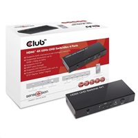 Club3D Video switch 4:1 HDMI 2.0 4K60Hz UHD, 4 porty