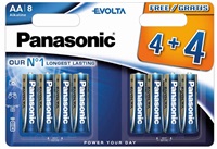 PANASONIC Alkalické baterie EVOLTA Platinum LR6EGE/8BW 4+4F   AA 1,5V (Blistr 8ks)