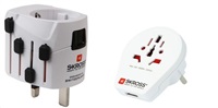 SKROSS cestovní adaptér SKROSS PRO World &amp; USB, 6,3A max., uzemněný, vč. univerzální USB nabíječky, pro celý svět
