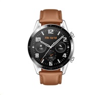Huawei Watch GT 2/Silver/Elegant Band/Brown