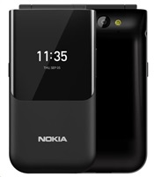 Nokia 2720 Flip, Dual SIM, véčko, Black 2019 - Bazar, po opravě, 100% funkční
