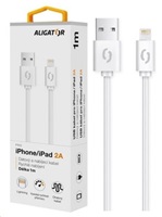 ALIGATOR Datový kabel 2A, Lightning bílý