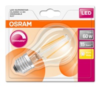 OSRAM LED SUPERSTAR CL A Filament 7W 827 E27 806lm 2700K (CRI 80) 15000h A+ DIM (Blistr 1ks)