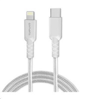 4smarts datový kabel RAPIDCord USB-C -&gt; Lightning Mfi, délka 1m, bílá