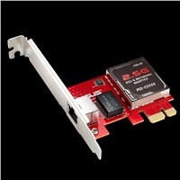 ASUS PCE-C2500 Síťový adapter 2.5GBase-T PCIe se zpětnou kompatibilitou 1G/100Mb/s, RJ45 port