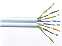UTP TWIN kabel PlanetElite, Cat5E, drát, PVC, Dca, šedý, 305m