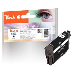PEACH kompatibilní cartridge Epson 502BK black, C13T02V14010, 6.2ml