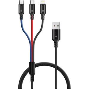 CONNECT IT Wirez 3in1 USB-C &amp; Micro USB &amp; Lightning, 1,2 m