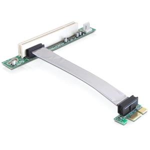 Delock Riser card PCI Express x1 &gt; PCI 32Bit 5 V s flexibilním kabelem 13 cm zasunutí vlevo