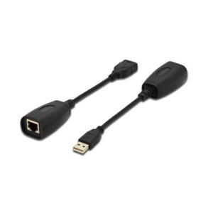 DIGITUS USB Extender, USB 1.1, prez Cat 5, 5e nebo Cat 6 UTP kabel, až 45 m / 150 ft