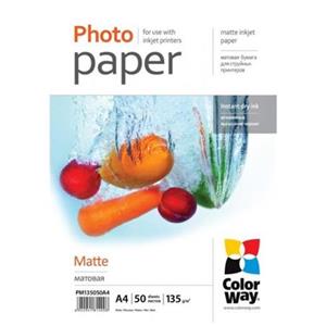 COLORWAY fotopapír/ matte 135g/m2, A4/ 50 kusů