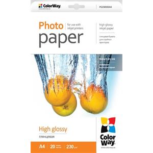 COLORWAY fotopapír/ high glossy 230g/m2, A4/ 20 kusů