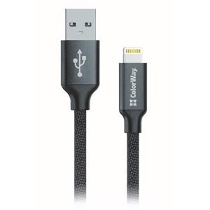 Colorway Datový Kabel USB-Apple Lightning/ 2.1A/ 1m/ Černý