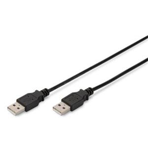 Digitus Připojovací kabel USB 2.0, typ A M / M, 1,0 m, kompatibilní s USB 2.0, bl