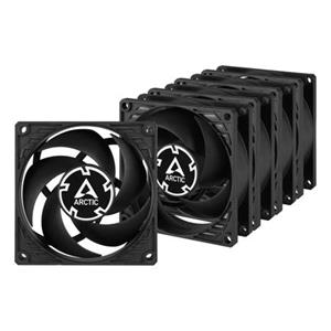 ARCTIC P8 PWM PST Case Fan - 80mm case fan with PWM control and PST cable - Pack of 5pcs