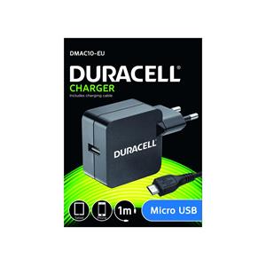 Duracell USB Nabíječka pro čtečky &amp; telefony 2,4A včetně kabelu USB micro B černá 1m