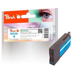 PEACH kompatibilní cartridge HP No. 953XL, azurová, F6U16AE, 20ml