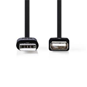 Nedis CCGB60010BK30 - USB 2.0 kabel | A Zástrčka - A Zásuvka | 3 m | Černá barva