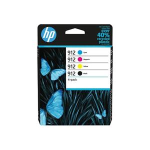 HP 912 multipack inkoustová náplň - černá/azurová/purpurová/žlutá
