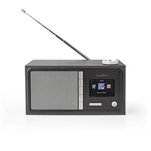 Nedis RDIN3000BK - Internetové Rádio -Stolní Provedení/Bluetooth/Wi-Fi /FM/Internet/2,4"/18W/Budík/Časovač vypnutí/Černá