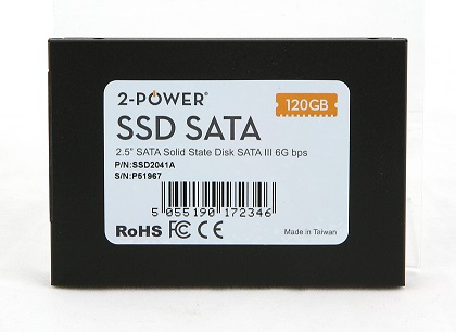 2-Power SSD 128GB 2.5" SATA III 6Gbps  (Read 500MB/s, Write500MB/s) 3 YEARS WARANTY