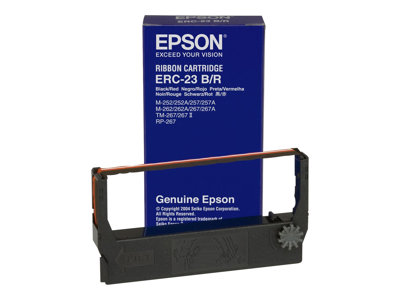 Epson ERC 23, colour ribbon, black, red