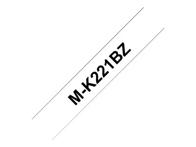 BROTHER Originální kazeta s páskou Brother M-K221BZ - černý tisk na bílé, šířka 9 mm