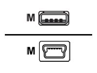 Console Cable 6 Feet with USB Type A and mini-B Connectors