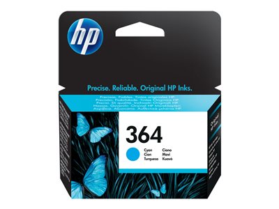 HP 364 Cyan Original Ink Cartridge (300 pages) blister