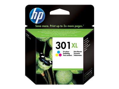 HP 301XL Tri-color Ink Cart, 6 ml, CH564EE (330 pages)