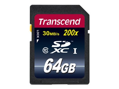 Transcend 64GB SDXC (Class 10) UHS-I 200x (Premium) paměťová karta