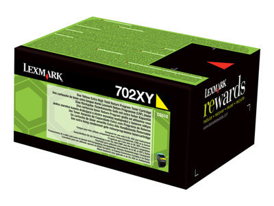 LEXMARK 702XY Yellow Extra High Yield Return Program Toner Cartridge