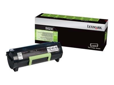 LEXMARK černý toner 502X pro: MS410d/MS410dn/MS415dn/MS510dn/MS510dtn z programu Lexmark Return (10k)