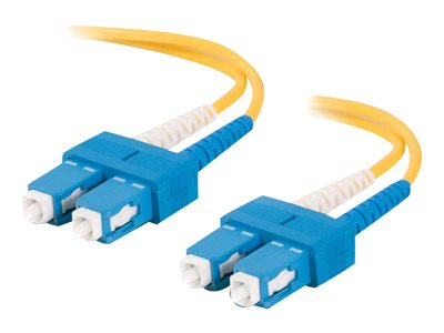 C2G SC-SC 9/125 OS1 Duplex Singlemode PVC Fiber Optic Cable (LSZH)