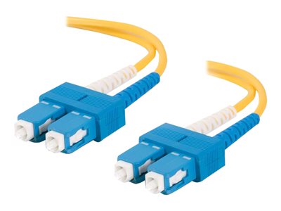 C2G SC-SC 9/125 OS1 Duplex Singlemode PVC Fiber Optic Cable (LSZH)