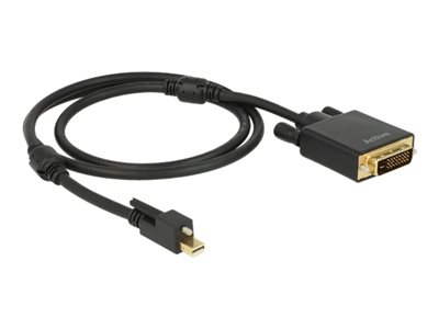 Delock Cable mini Displayport 1.2 male with screw &gt; DVI male 4K Active