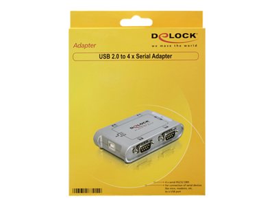 Delock USB 2.0 to 4 x serial adapter