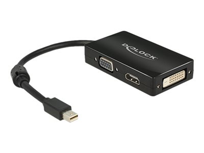 Delock Delock Adapter mini Displayport 1.1 male &gt; VGA / HDMI / DVI female Passive
