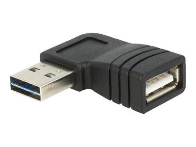 Delock Adapter EASY-USB 2.0-A male &gt; USB 2.0-A female angled left / right