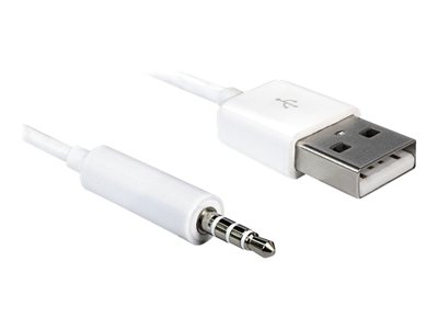 Delock Cable USB-A samec &gt; Stereo jack 3.5 mm samec 4 pin IPod Shuffle 1 m