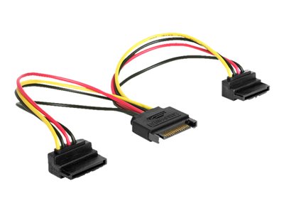 Delock Cable Power SATA 15pin &gt; 2x SATA