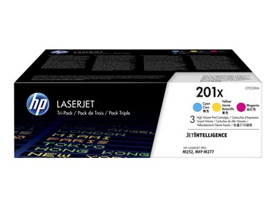 HP 201X 3-pack CMY, CF253XM