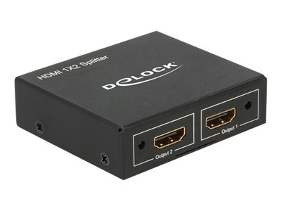 Delock HDMI Splitter 1 x HDMI in &gt; 2 x HDMI out 4K
