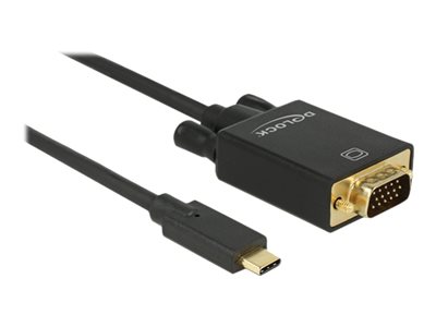 Cable USB Type-C male &gt; VGA male DP Alt